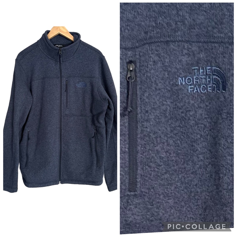 The North Face Men's Gordon Lyons Full Zip Heavyweight Fleece Jacket Blue L